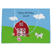 Boerderij Barnyard Animal Birthday Groot Cadeauzakje (Voorkant)