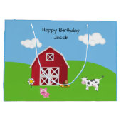 Boerderij Barnyard Animal Birthday Groot Cadeauzakje (Achterkant)