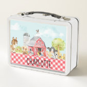 Boerderij Barnyard Animal Monogram op persoonlijke (Achterkant)