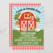 Boerderij Barnyard Animals 2e verjaardag Kaart (Voorkant / Achterkant)