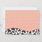 Boerderij Barnyard Animals Red Boy Baby shower Kaart (Achterkant)