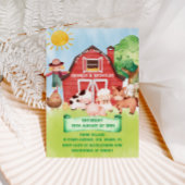 Boerderij Barnyard Animals Schattige Baby shower Kaart