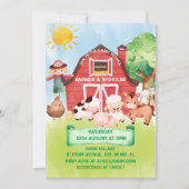 Boerderij Barnyard Animals Schattige Baby shower Kaart (Voorkant)