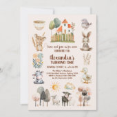 Boerderij Barnyard Animals Verjaardag Kaart (Voorkant)
