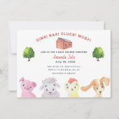 Boerderij Barnyard Baby shower Kaart (Voorkant)