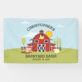 Boerderij Barnyard Bash Birthday Party Banner (Horizontaal)