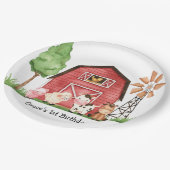 Boerderij Barnyard Birthday Borden Papieren Bordje (Gekanteld)