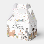 Boerderij Barnyard Birthday Party Bedankdoosjes (Achterkant)