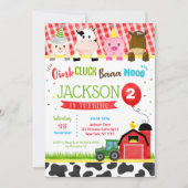 Boerderij Barnyard Birthday Party Kaart (Voorkant)