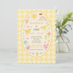 Boerderij Barnyard Chicken 1st Birthday Kaart