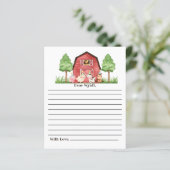 Boerderij Barnyard, eerste keer Capsule Kaart (Staand voorkant)