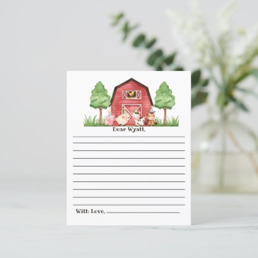 Boerderij Barnyard, eerste keer Capsule Kaart (Staand voorkant)