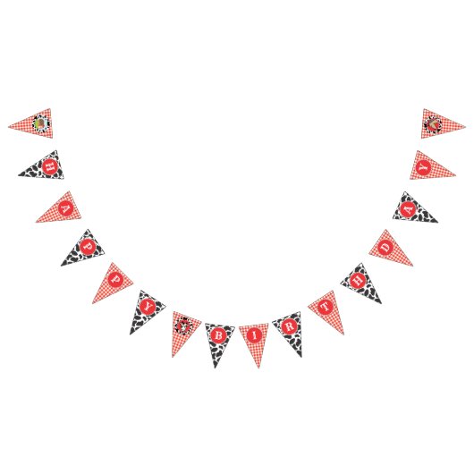 Boerderij Barnyard Happy Birthday Banner Bunting F (Alle)