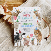 Boerderij Barnyard Party Dieren Ballonnen Jongen V Kaart