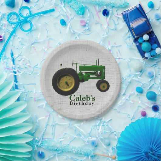 Boerderij Barnyard Tractor Verjaardagsfeest Custom Papieren Bordje (Feest)