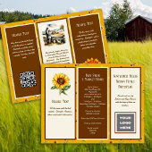 Boerderij Bedrijfsfolder Brochure Logo, QR-code