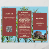 Boerderij Bedrijfslogo Gevouwen Brochure Flyer (Achterkant)