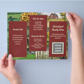 Boerderij Bedrijfslogo Gevouwen Brochure Flyer (Hand)