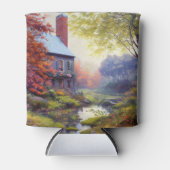 Boerderij/beek/bossen/schilderen Blikjeskoeler (Voorkant)