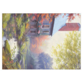Boerderij/beek/bossen/schilderen Tafelkleed (Voorkant (Horizontaal))