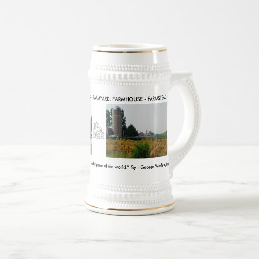 Boerderij Beer Stein Bierpul (Voorkant rechts)