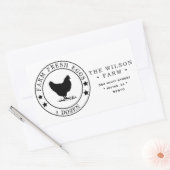 Boerderij Beste Sterren Ei Karton Adres Sticker (Envelop)