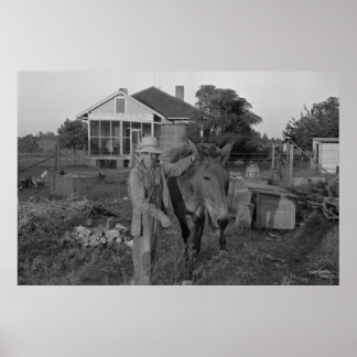 Boerderij Beveiligingsbeheer afdrukken Poster