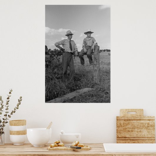  Boerderij Beveiligingsbeheer afdrukken Poster (Keuken)