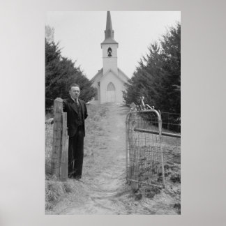 Boerderij Beveiligingsbeheer afdrukken Poster