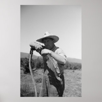 Boerderij Beveiligingsbeheer afdrukken Poster