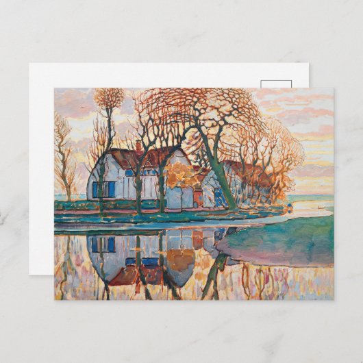 Boerderij bij Duivendrecht - Piet Mondrian - Moder Briefkaart (Voorkant / Achterkant)