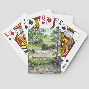 Boerderij bij Thirlmere, Lake District, Engeland Pokerkaarten