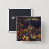 Boerderij Binnenschaap of Saudiopiep Vierkante Button 5,1 Cm (Voorkant /achterkant)