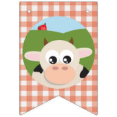 Boerderij Birthday Bunting Vlaggetjes (Eerste vlag)