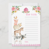 Boerderij Birthday Girl Barnyard Time Capsule Kaar Kaart (Voorkant)