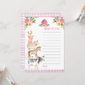 Boerderij Birthday Girl Barnyard Time Capsule Kaar Kaart (Voorkant / Achterkant in situ)