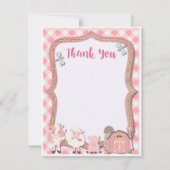 Boerderij Birthday Hartelijk dank Bedankkaart (Voorkant)