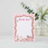 Boerderij Birthday Hartelijk dank Bedankkaart (Staand voorkant)