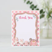 Boerderij Birthday Hartelijk dank Bedankkaart