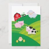 Boerderij Birthday Kaart (Achterkant)