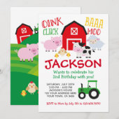 Boerderij Birthday Kaart (Voorkant / Achterkant)