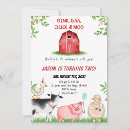 Boerderij Birthday Kaart