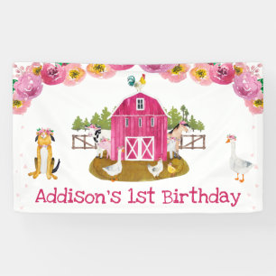Boerderij Birthday Party Banner
