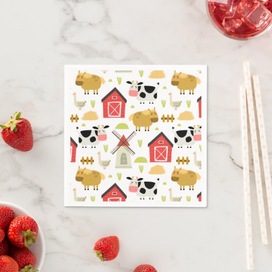 Boerderij Birthday Party Servet (Insitu)