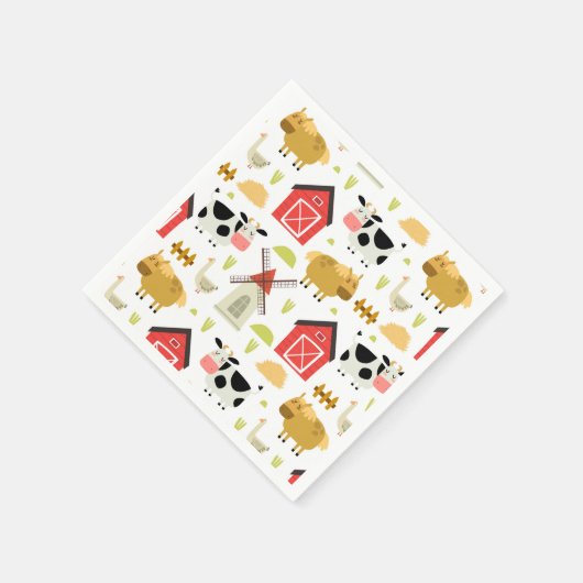 Boerderij Birthday Party Servet (Hoek)