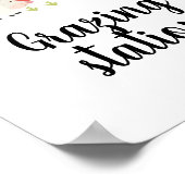 Boerderij Birthday Party Sign grazing station — Vo Poster (Hoek)