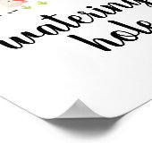 Boerderij 'Birthday Party Sign Watering Hole' Poster (Hoek)