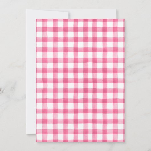 Boerderij Birthday Pink Old MacDonald Barnyard Par Kaart (Achterkant)