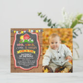 Boerderij Birthday Uitnodiging (Staand voorkant)