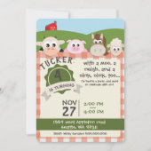 Boerderij Birthday Uitnodiging (Voorkant)